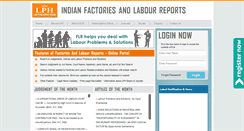 Desktop Screenshot of factoriesandlabourreports.com